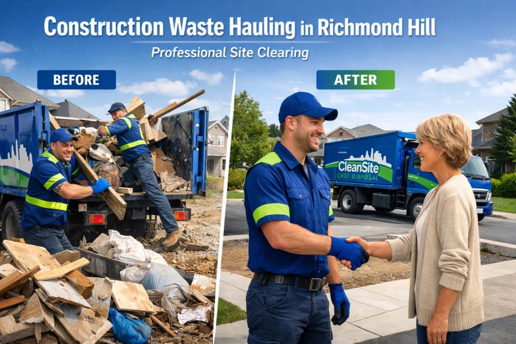 Construction Waste Hauling in Richmond Hill: Professional Site Clearing krxkuqhsmsz